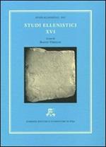 Studi ellenistici. Vol. 16