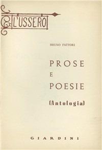 Prose e poesie. Antologia - Bruno Fattori - copertina