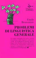 Problemi di linguistica generale - Émile Benveniste - copertina