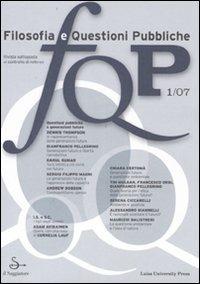FQP. Filosofia e questioni pubbliche (2007). Vol. 1 - copertina
