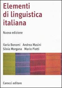 Elementi di linguistica italiana - copertina
