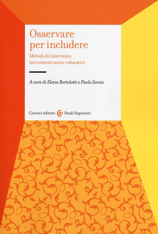 Osservare per includere. Metodi di intervento nei contesti socio-educativi - copertina