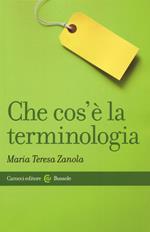 Che cos'è la terminologia