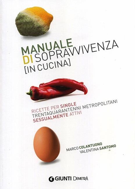 Manuale di sopravvivenza (in cucina). Ricette per single trentaquarantenni metropolitani sessualmente attivi - Marco Colantuono,Valentina Santomo - copertina