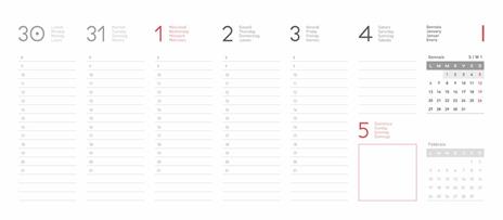 Calendario planner da tavolo 2020 - 3
