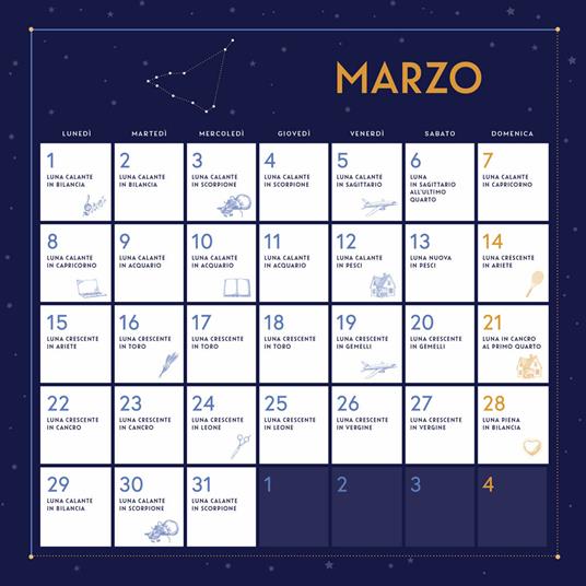 Astrologico. Calendario 2021 da parete (30 x 30) - Laura Tuan - 5