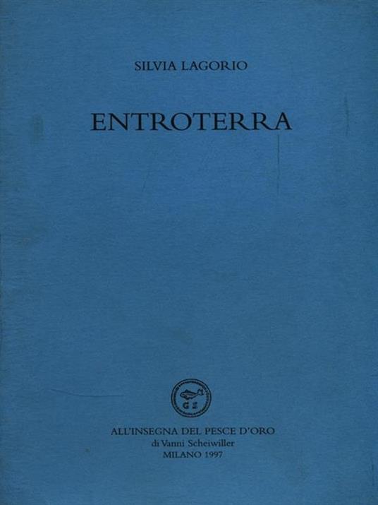 Entroterra - Silvia Lagorio - copertina