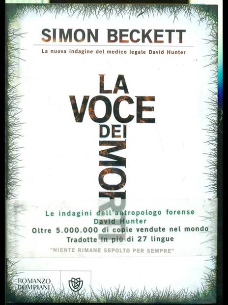 La voce dei morti - Simon Beckett - copertina