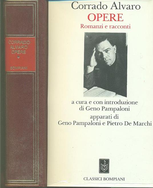 Opere. Romanzi brevi e racconti - Corrado Alvaro - copertina