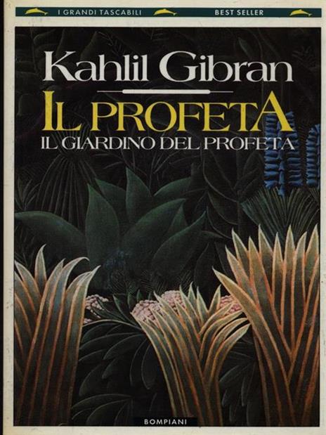 Il profeta-Il giardino del profeta - Kahlil Gibran - copertina
