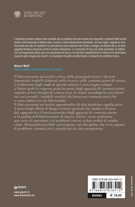 Teorie delle comunicazioni di massa - Mauro Wolf - 2