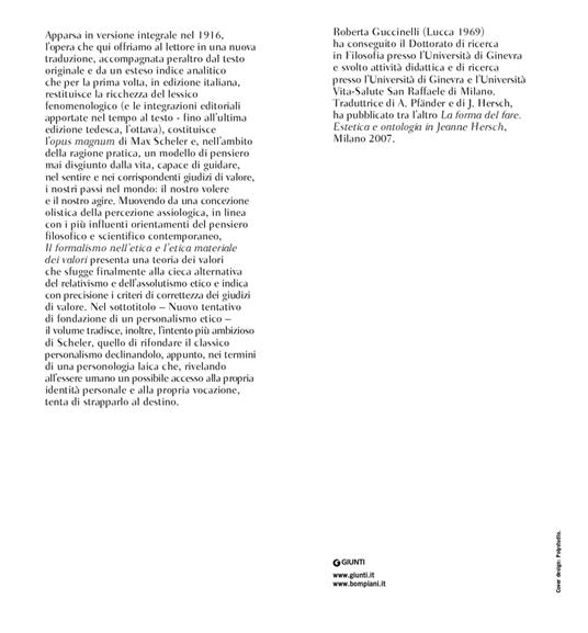 Il formalismo nell'etica e l'etica materiale dei valori. Testo tedesco a fronte - Max Scheler - 3