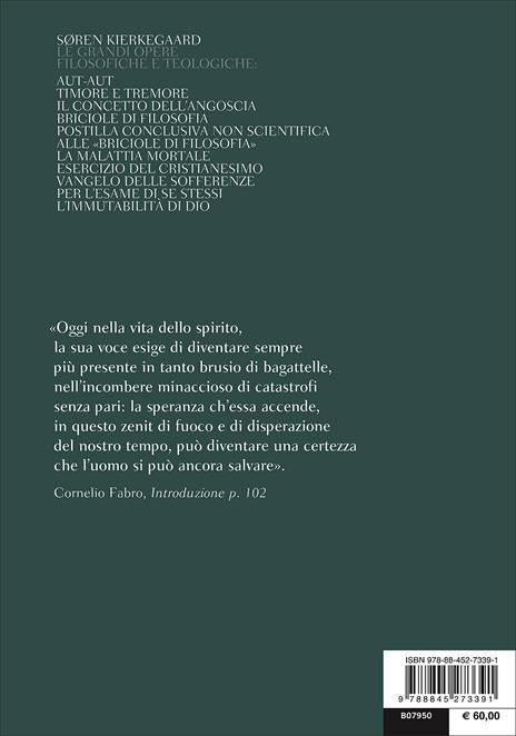 Leggere i Classici AUT - AUT Estetica ed Etica nella formazione della  personalità da Soren Kierkegaard: ottimo Brossura (2001) terza edizione