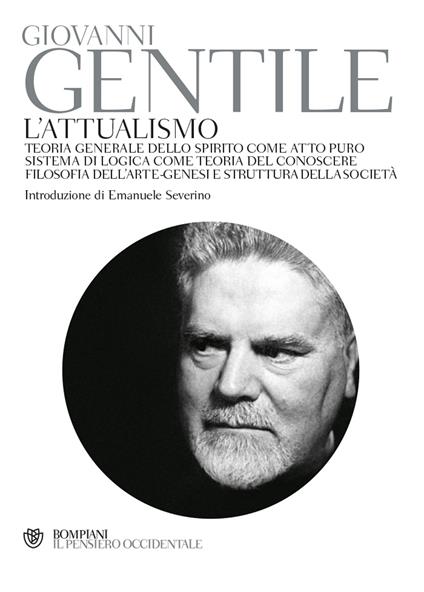 L'attualismo - Giovanni Gentile - copertina