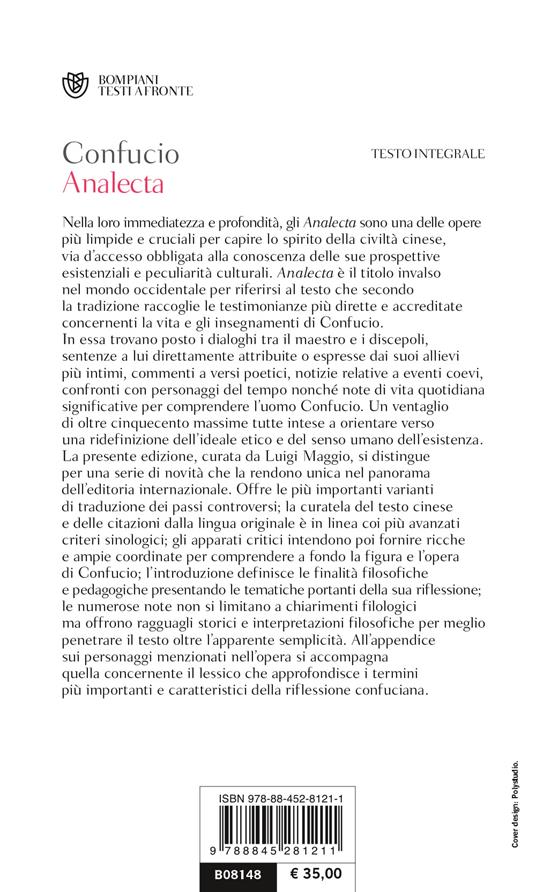 Analecta. Pensieri, dialoghi, sentenze. Testo cinese a fronte - Confucio - 2