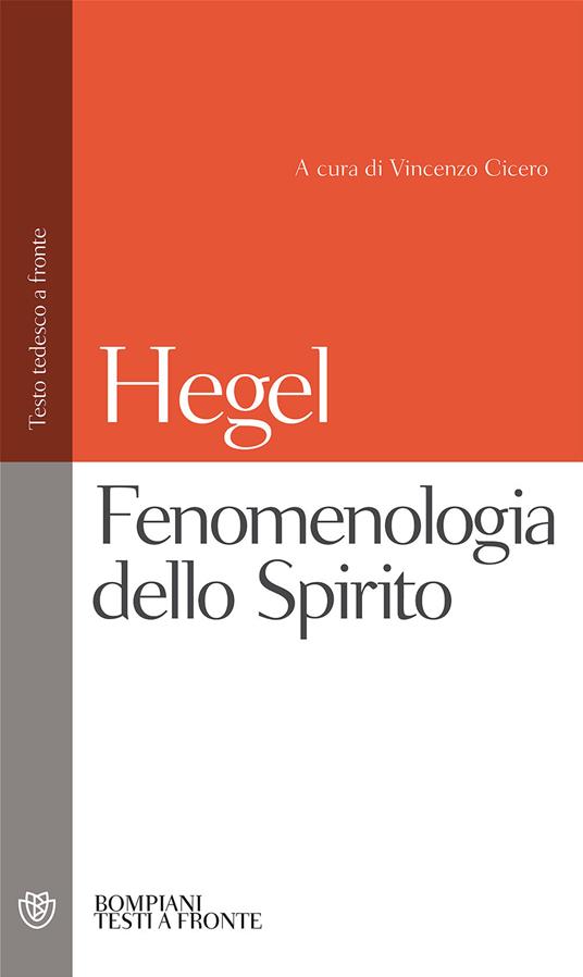 Fenomenologia dello spirito - Friedrich Hegel - copertina