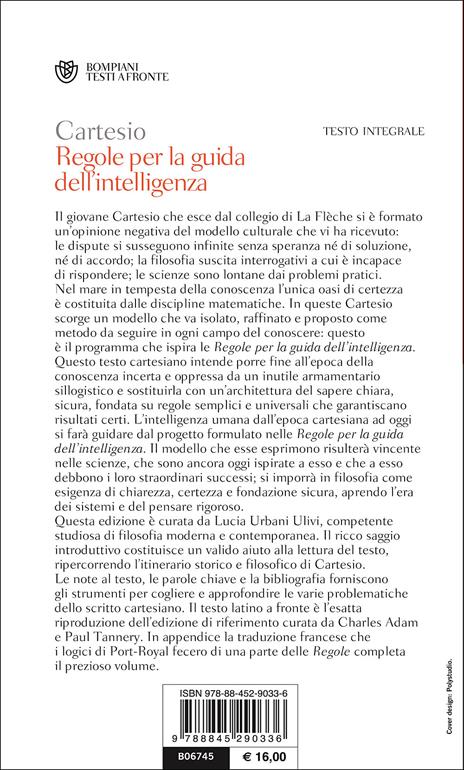 Regole per la guida dell'intelligenza. Testo latino a fronte - Renato Cartesio - 3