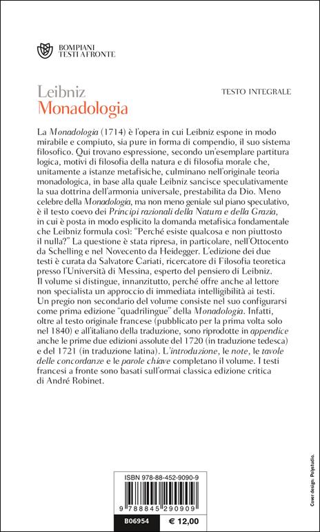 Monadologia. Testo francese a fronte - Gottfried Wilhelm Leibniz - 4