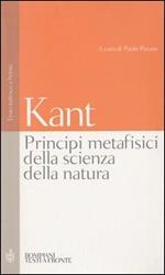 Principi metafisici della scienza della natura. Testo tedesco a fronte