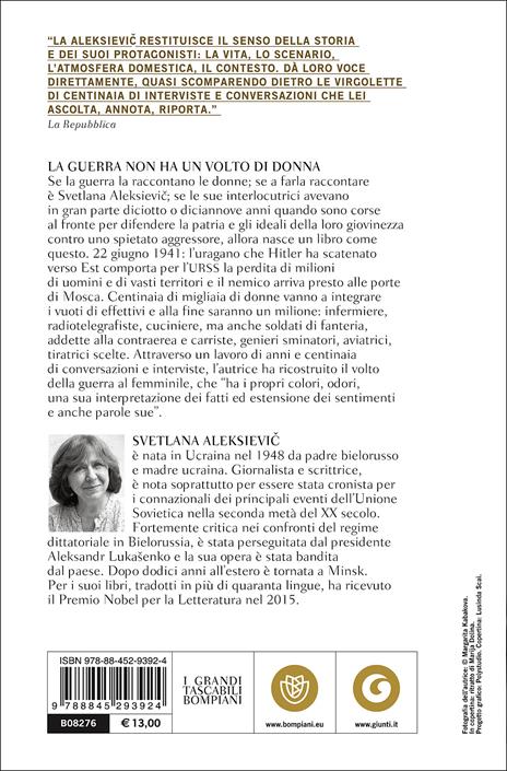 La guerra non ha un volto di donna. L'epopea delle donne sovietiche nella seconda guerra mondiale - Svetlana Aleksievic - 3