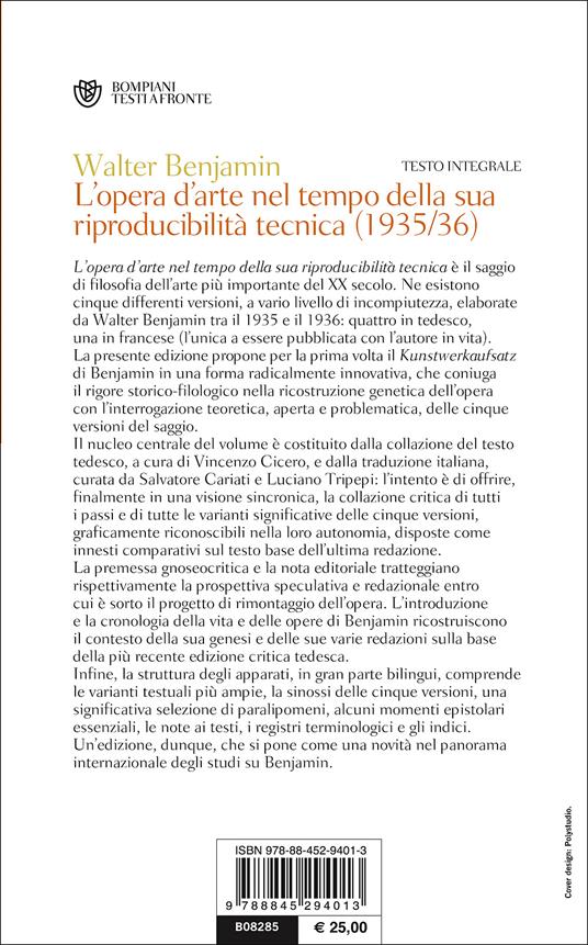 L'opera d'arte nel tempo della sua riproducibilità tecnica (1935-36). Testo tedesco a fronte - Walter Benjamin - 3