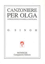 Canzoniere per Olga. Testo inglese a fronte