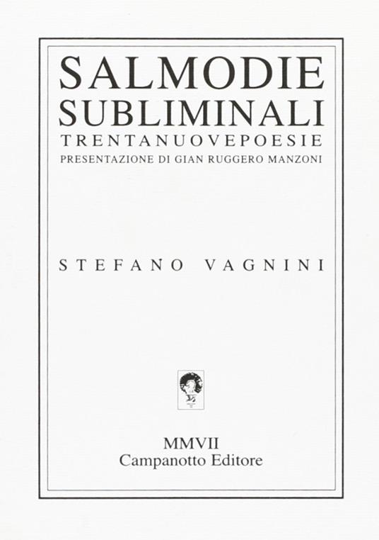 Salmodiesubliminali - Stefano Vagnini - copertina