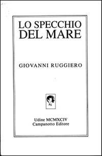 Lo specchio del mare - Giovanni Ruggiero - copertina