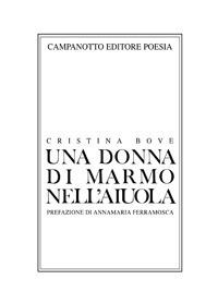 Una donna di marmo nell'aiuola - Cristina Bove - copertina