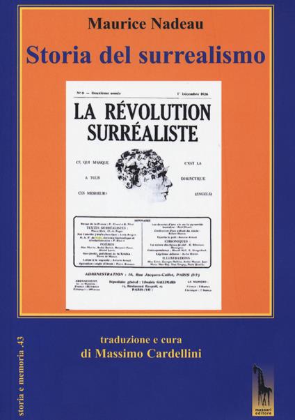 Storia del surrealismo - Maurice Nadeau - copertina