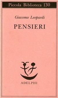 Pensieri - Giacomo Leopardi - copertina