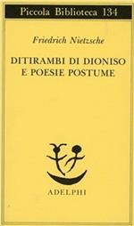 Ditirambi di Dioniso e Poesie postume