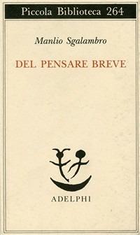 Del pensare breve - Manlio Sgalambro - copertina