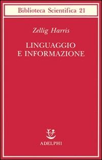 Linguaggio e informazione - Zellig Harris - copertina