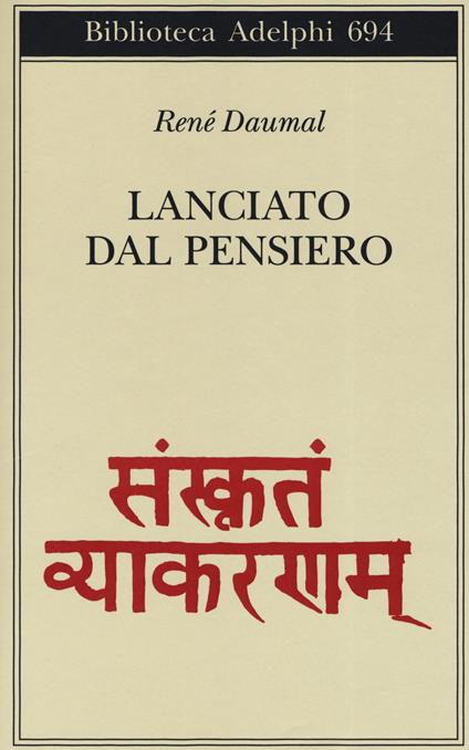 Lanciato dal pensiero - René Daumal - copertina