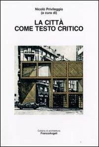 La città come testo critico - copertina