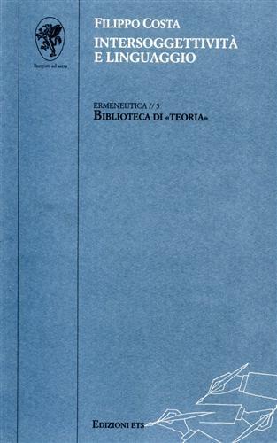 Intersoggettività e linguaggio - Filippo Costa - copertina