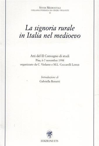 La signoria rurale in Italia nel Medioevo - copertina