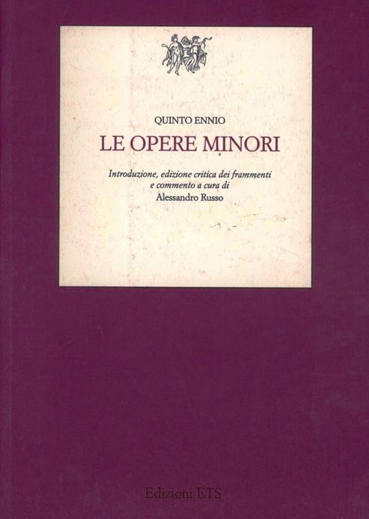 Le opere minori - Ennio Quinto - copertina