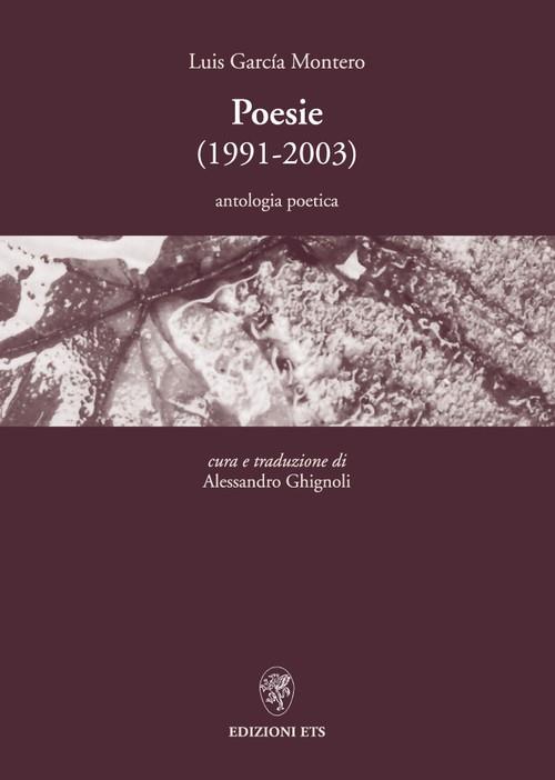 Poesie (1991-2003) - Luis G. Montero - copertina
