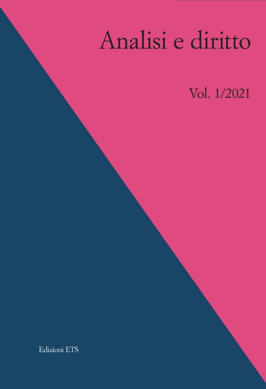 Analisi e diritto (2021). Vol. 1 - copertina