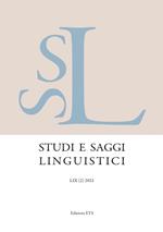 Studi e saggi linguistici (2021). Vol. 2