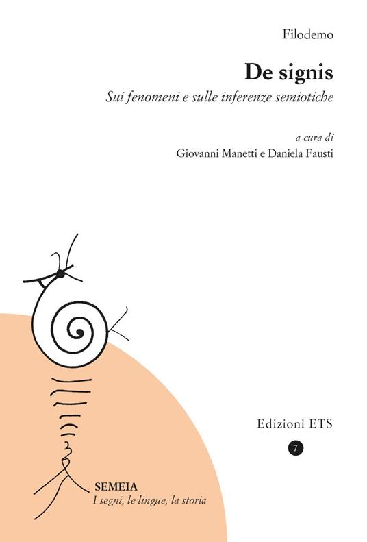 De signis. Sui fenomeni e sulle inferenze semiotiche - Filodemo - copertina