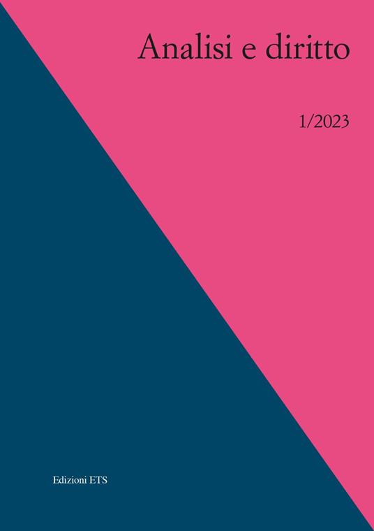 Analisi e diritto (2023). Ediz. multilingue. Vol. 1 - copertina