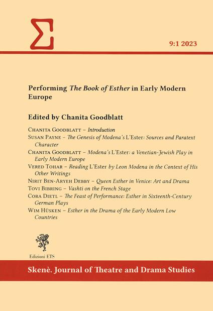 Performing «The Book of Esther» in early modern Europe - copertina