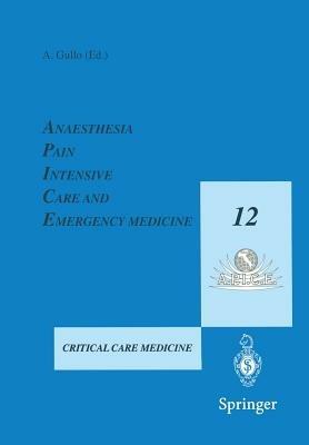 Anaesthesia, pain, intensive care and emergency medicine. Vol. 12 - copertina