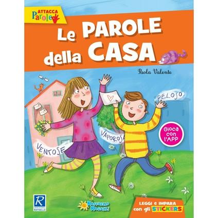 Le parole della casa. Con adesivi. Ediz. a colori - Paola Valente - copertina