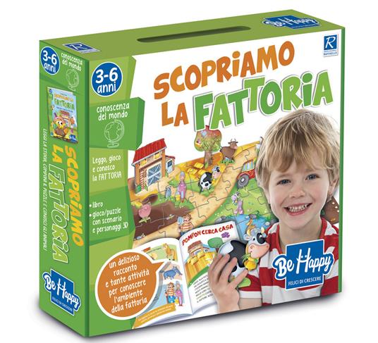 Scopriamo la fattoria. BeHappy. Ediz. a colori. Con gadget - Gabriella Santini - copertina