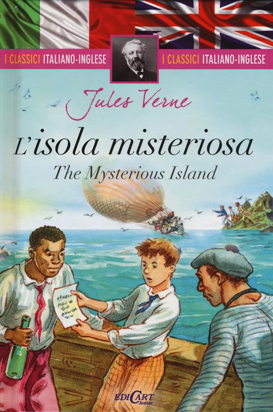 L'isola misteriosa-The mysterious island. Ediz. bilingue - Jules Verne - copertina