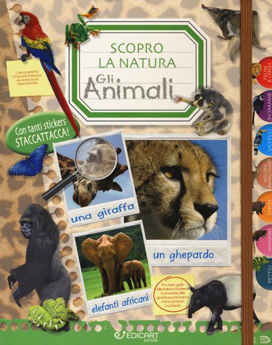 Gli animali. Scopro la natura. Con adesivi - copertina